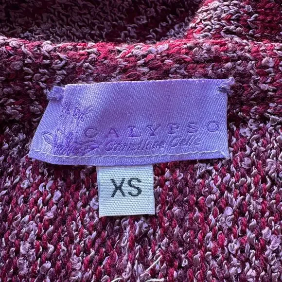 Vintage CALYPSO CHRISTIANE GELLE Knit A-line Midi skirt - Picture 7 of 8